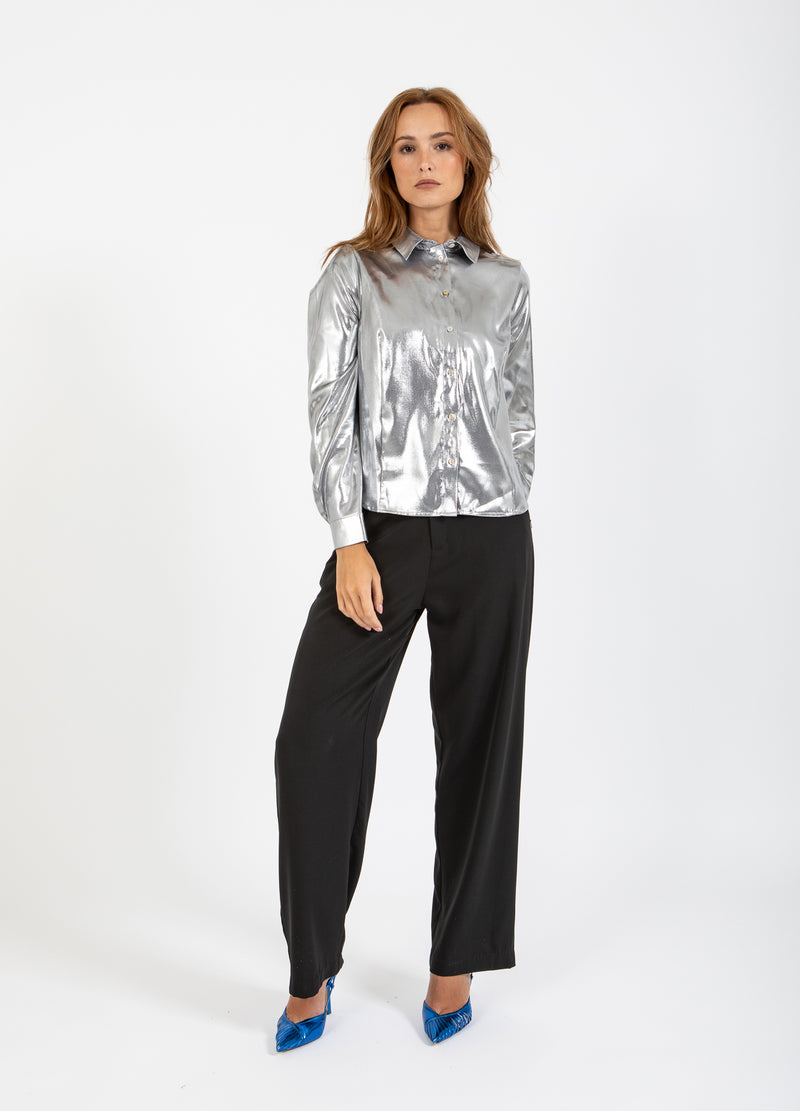 Coster Copenhagen GLANSOVERHEMD Shirt/Blouse Silver - 211