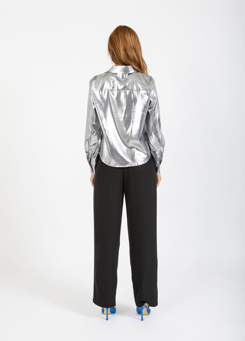 Coster Copenhagen GLANSOVERHEMD Shirt/Blouse Silver - 211