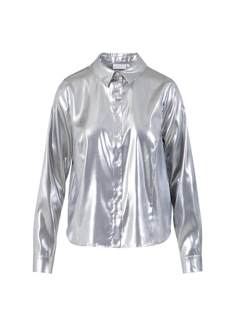 Coster Copenhagen GLANSOVERHEMD Shirt/Blouse Silver - 211