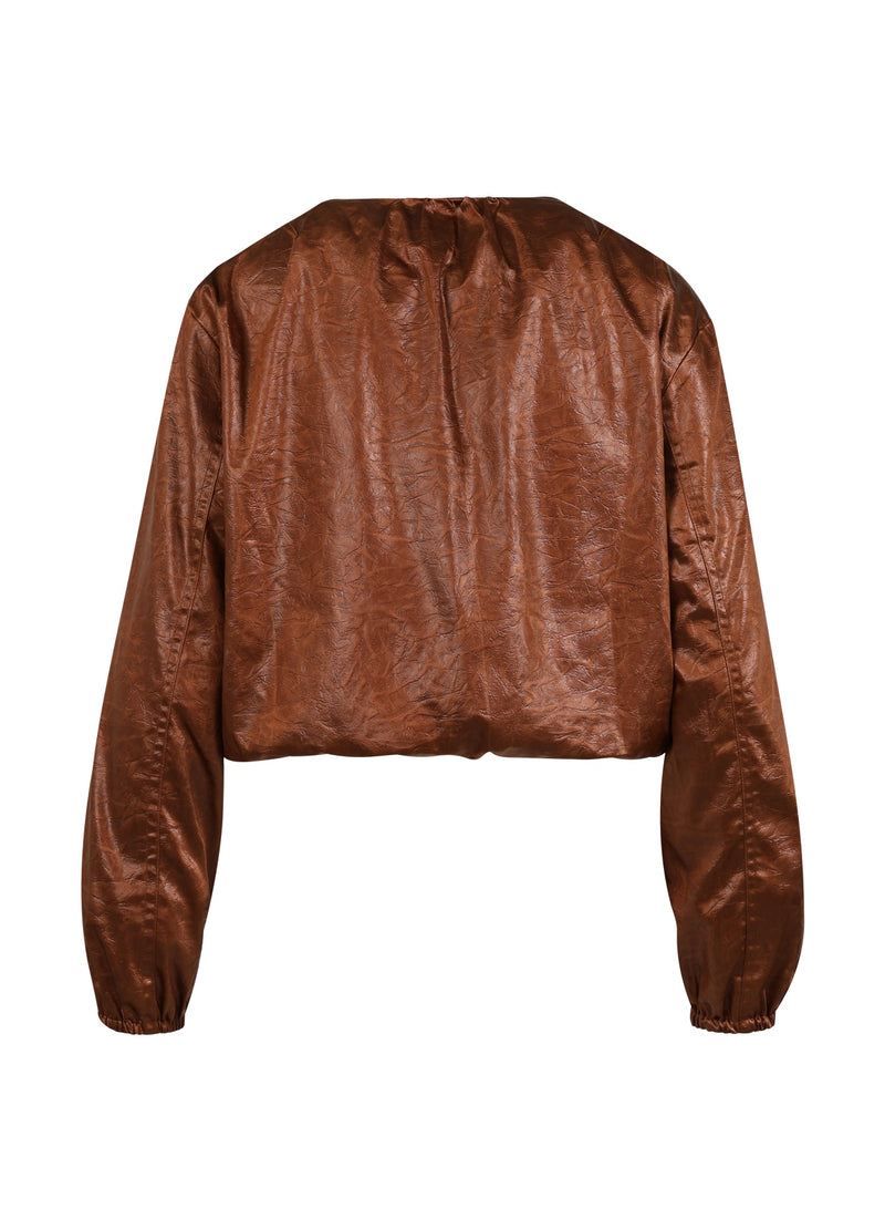 Coster Copenhagen GLANZENDE BOMBER Outerwear Cognac brown - 397