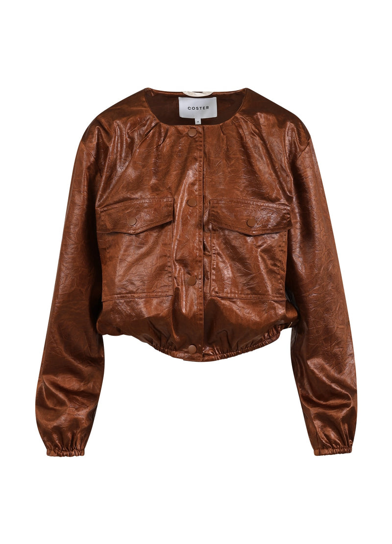 Coster Copenhagen GLANZENDE BOMBER Outerwear Cognac brown - 397