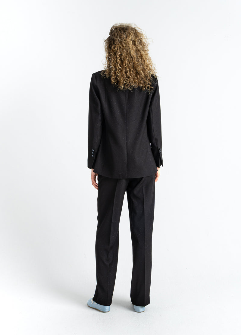 Coster Copenhagen GLITTERBROEK - PETRA FIT Pants Black - 100