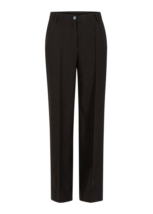 Coster Copenhagen GLITTERBROEK - PETRA FIT Pants Black - 100
