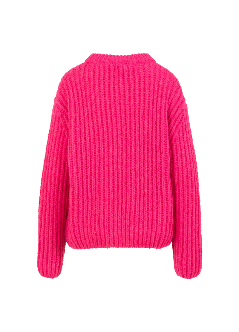 Coster Copenhagen GROF GEBREID Knitwear Intense pink - 659