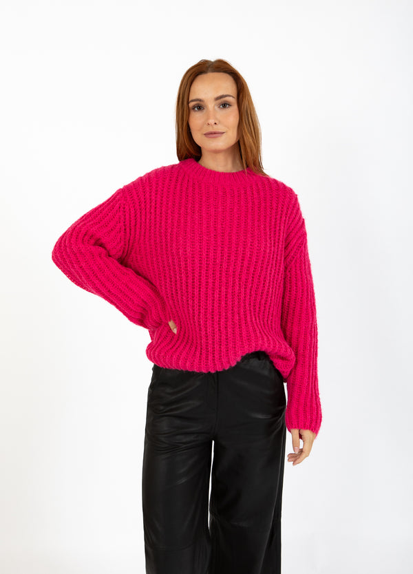 Coster Copenhagen GROF GEBREID Knitwear Intense pink - 659