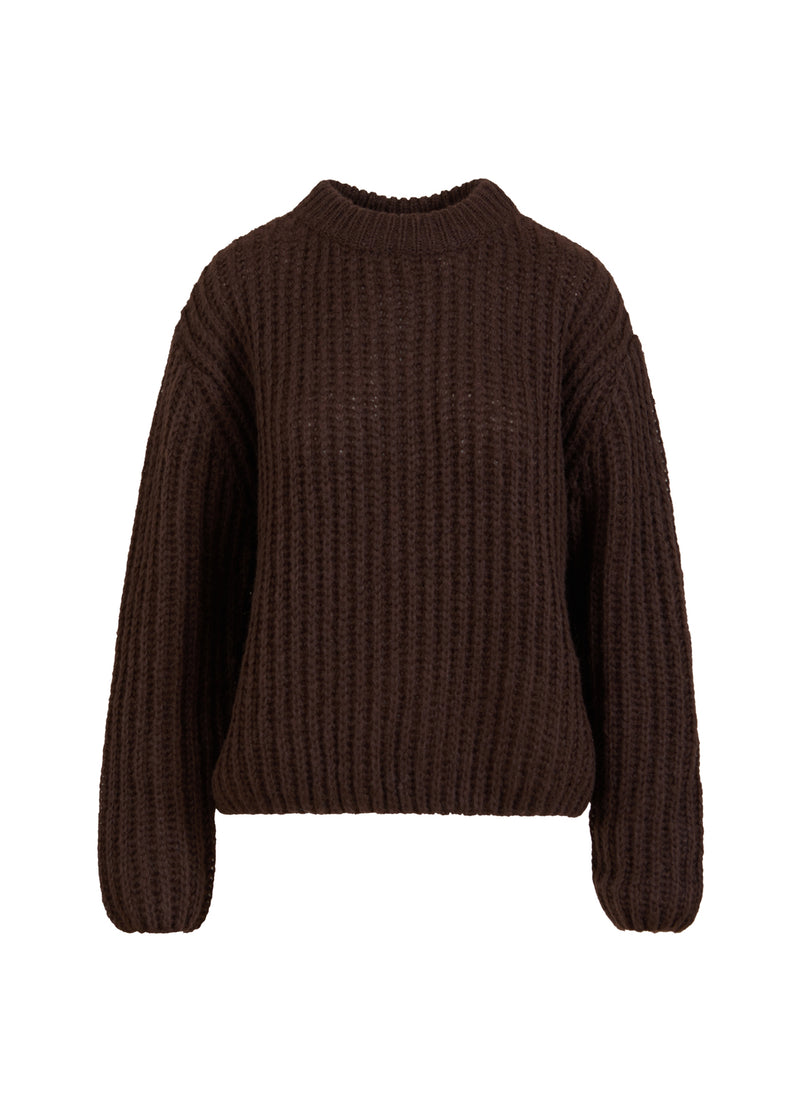 Coster Copenhagen GROVE GEBREIDE Knitwear Dark Brown - 335