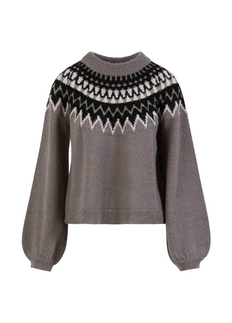 Coster Copenhagen IJSLANDS GEBREID Knitwear Volcanic grey - 188