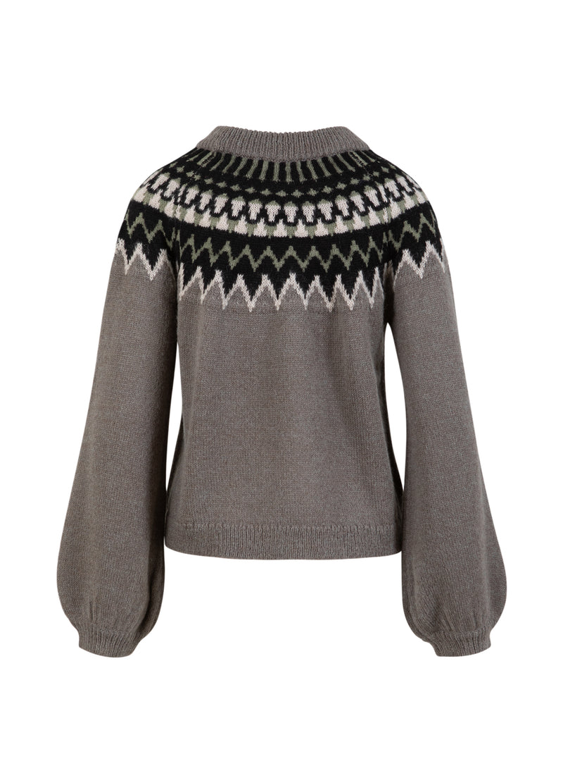 Coster Copenhagen IJSLANDS GEBREID Knitwear Volcanic grey - 188