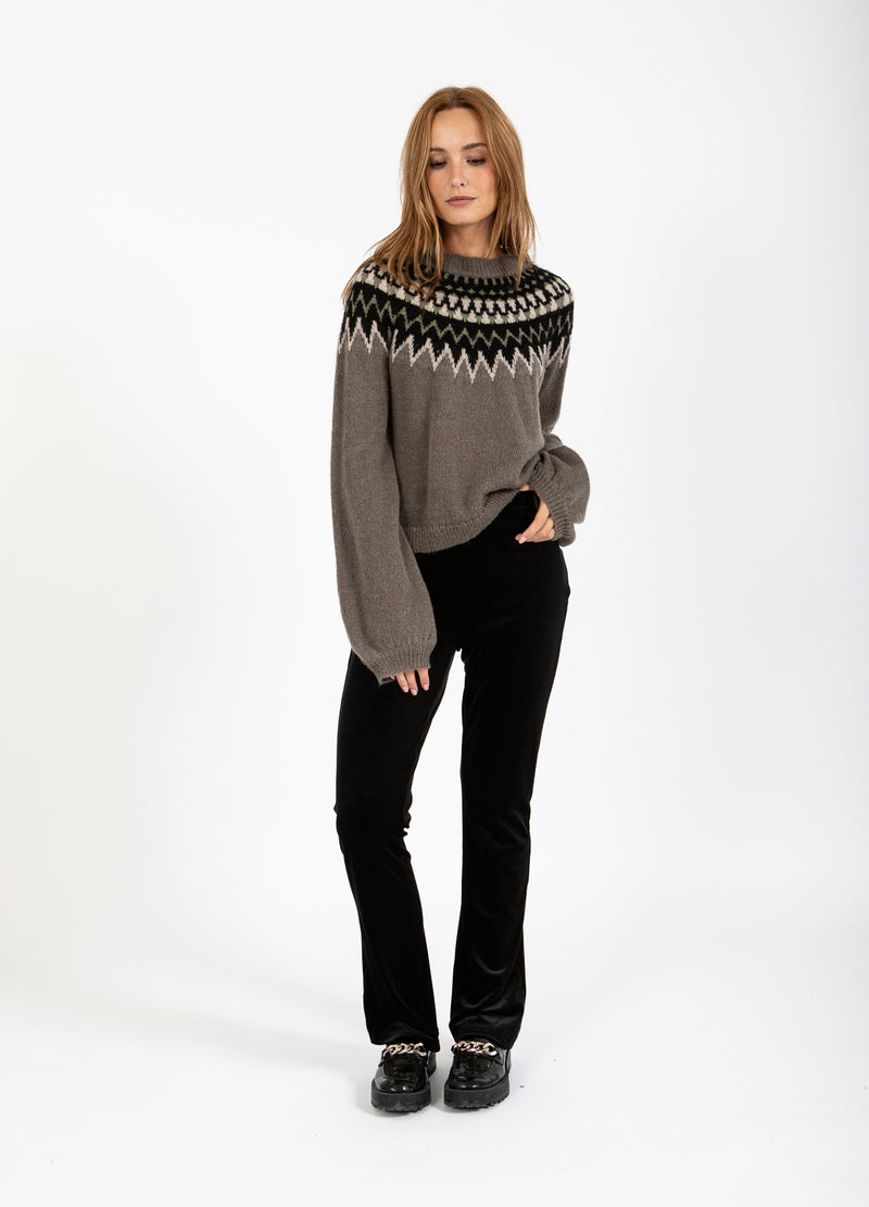 Coster Copenhagen IJSLANDS GEBREID Knitwear Volcanic grey - 188