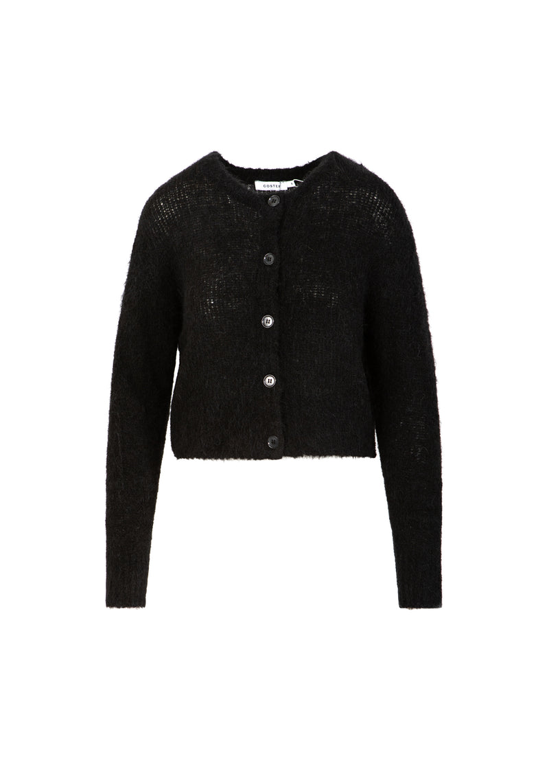 Coster Copenhagen INGEKORTE GEBREIDE VEST IN ALPACA Knitwear Black - 100