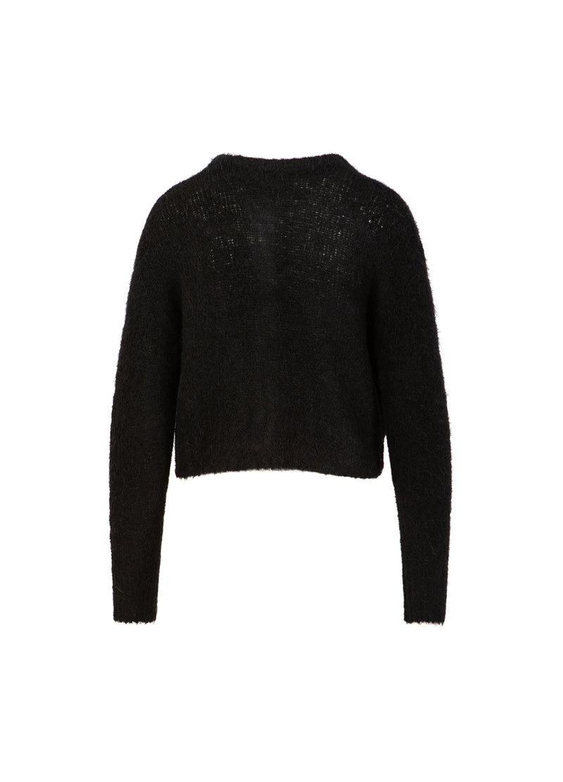 Coster Copenhagen INGEKORTE GEBREIDE VEST IN ALPACA Knitwear Black - 100