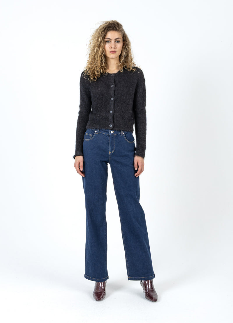 Coster Copenhagen INGEKORTE GEBREIDE VEST IN ALPACA Knitwear Black - 100