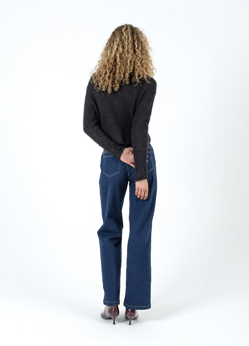Coster Copenhagen INGEKORTE GEBREIDE VEST IN ALPACA Knitwear Black - 100