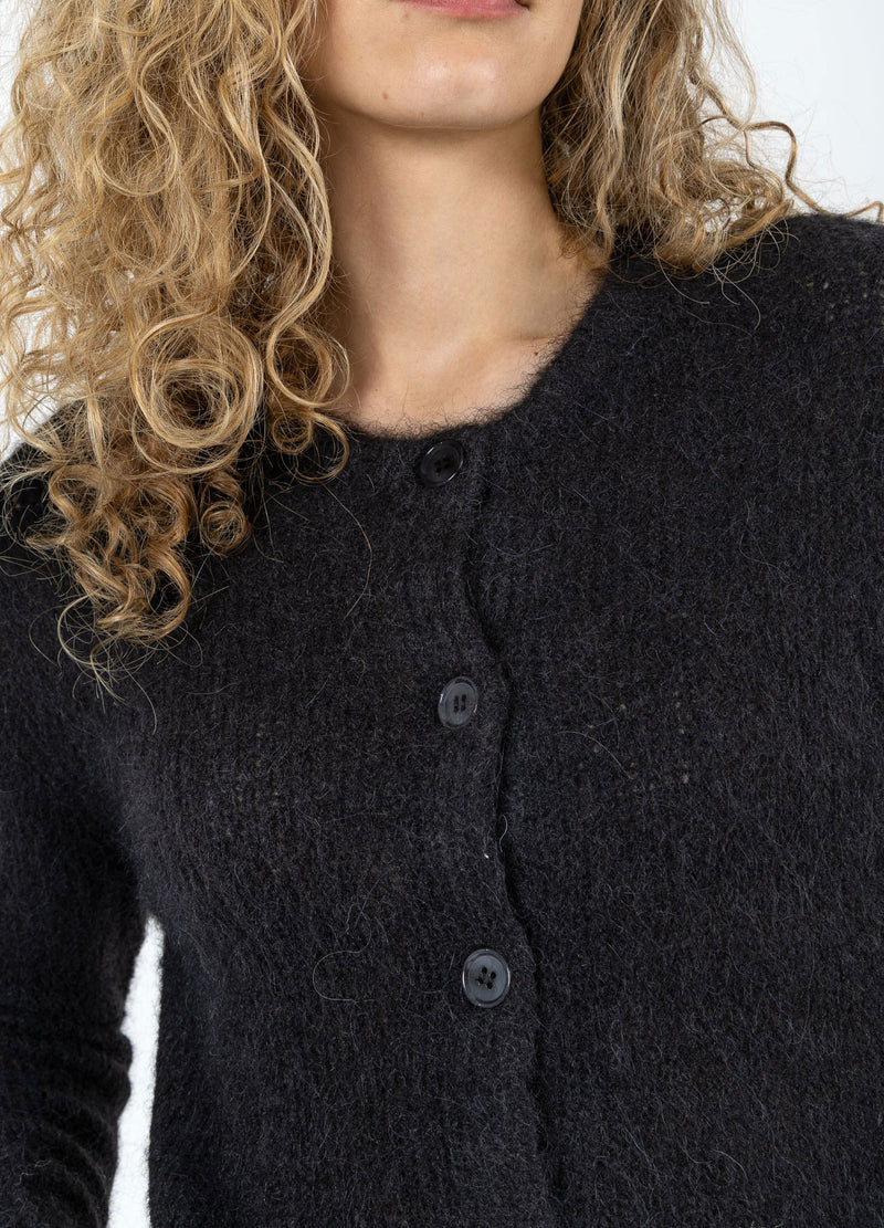 Coster Copenhagen INGEKORTE GEBREIDE VEST IN ALPACA Knitwear Black - 100