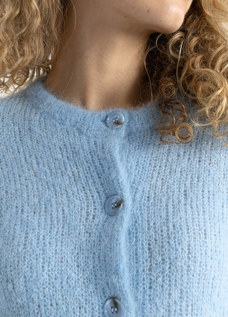 Coster Copenhagen INGEKORTE GEBREIDE VEST IN ALPACA Knitwear Pastel blue - 538