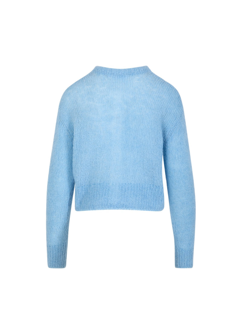 Coster Copenhagen INGEKORTE GEBREIDE VEST IN ALPACA Knitwear Pastel blue - 538