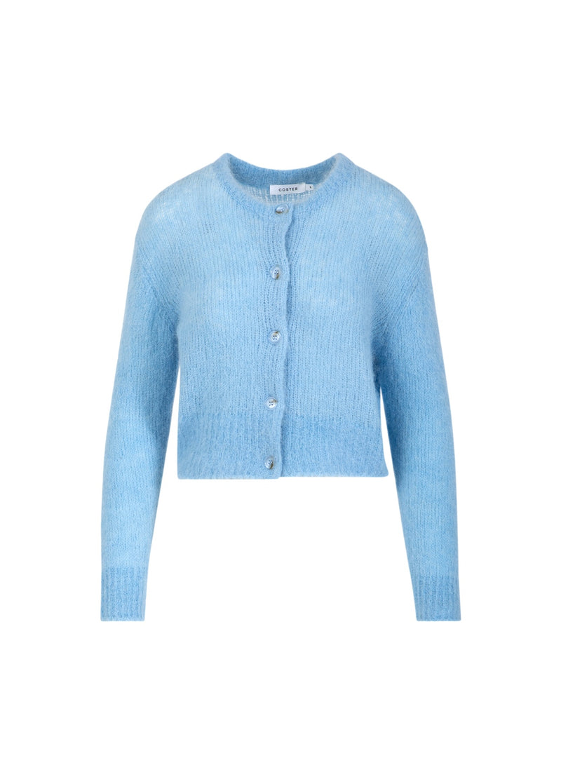 Coster Copenhagen INGEKORTE GEBREIDE VEST IN ALPACA Knitwear Pastel blue - 538