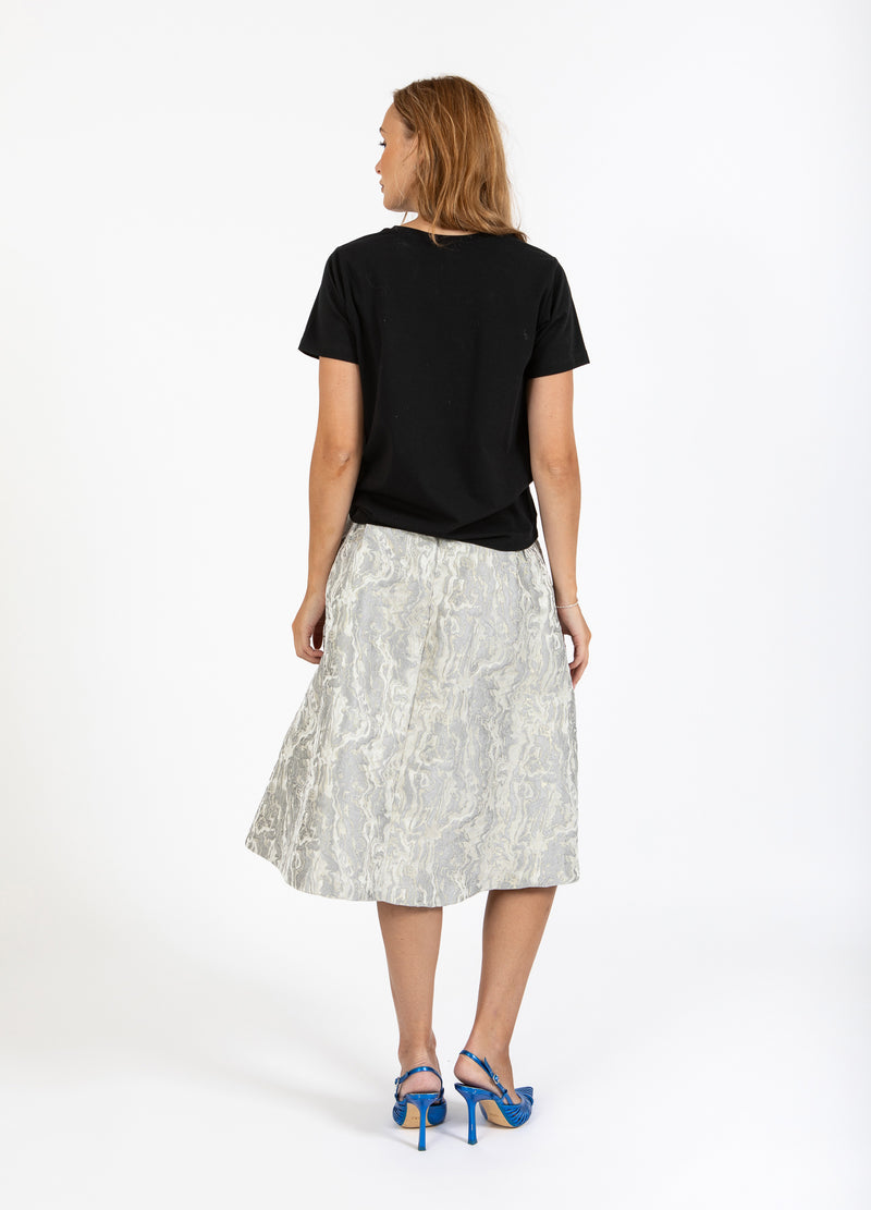 Coster Copenhagen JACQUARD ROK Skirt Silver grey - 162