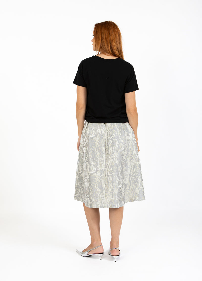 Coster Copenhagen JACQUARD ROK Skirt Silver grey - 162