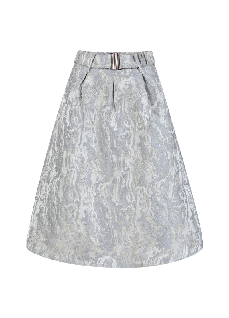 Coster Copenhagen JACQUARD ROK Skirt Silver grey - 162