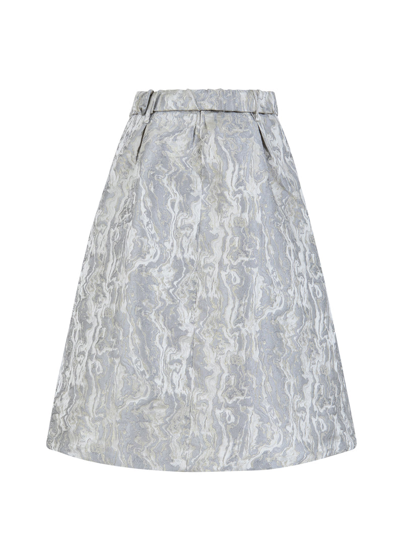 Coster Copenhagen JACQUARD ROK Skirt Silver grey - 162