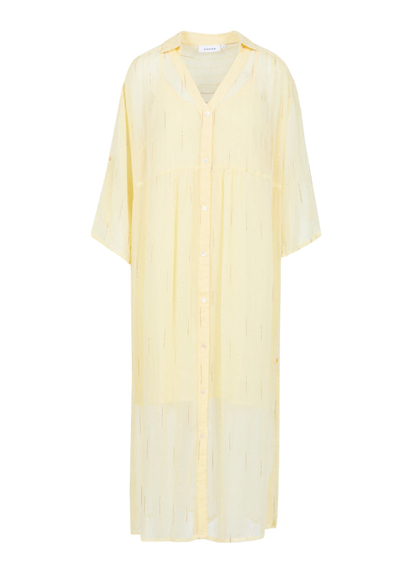 Coster Copenhagen JURK IN GOUDEN LUREX Dress Butter yellow/gold lurex - 759