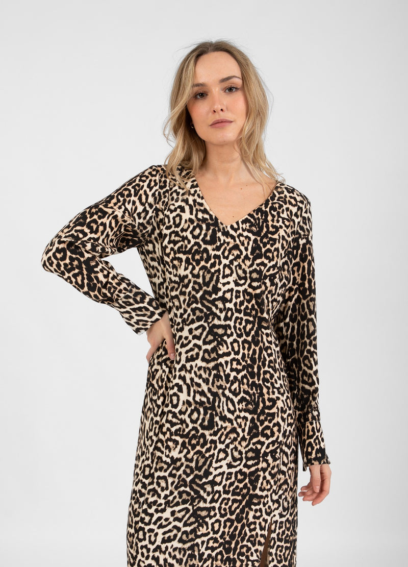 Coster Copenhagen JURK IN LEO PRINT Dress Leo print - 919