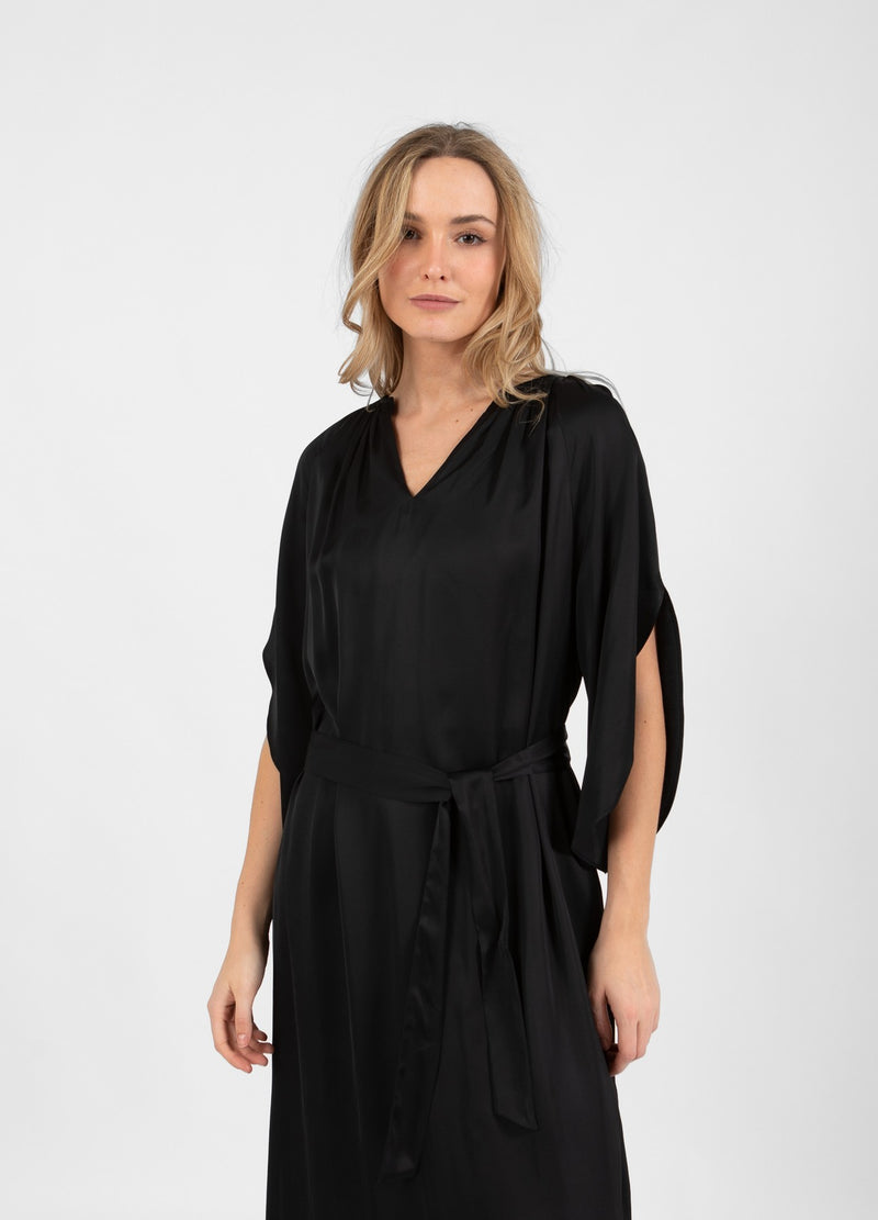 Coster Copenhagen JURK MET ELASTISCHE HALS Dress Black - 100