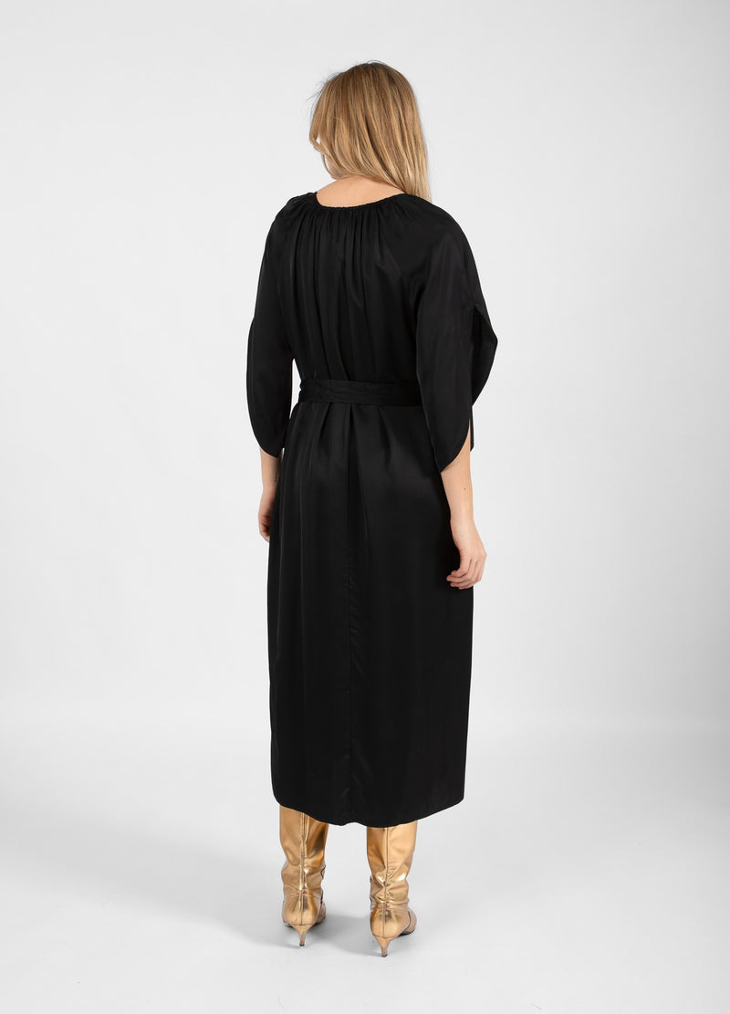 Coster Copenhagen JURK MET ELASTISCHE HALS Dress Black - 100