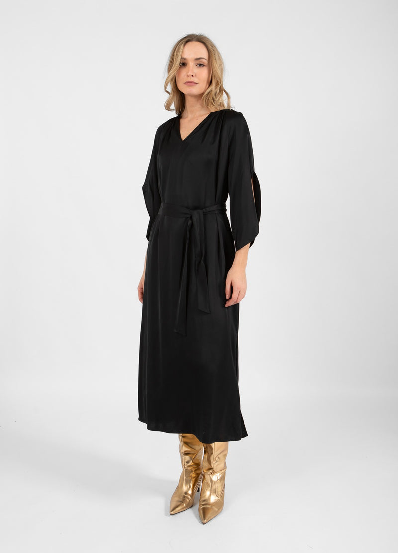 Coster Copenhagen JURK MET ELASTISCHE HALS Dress Black - 100