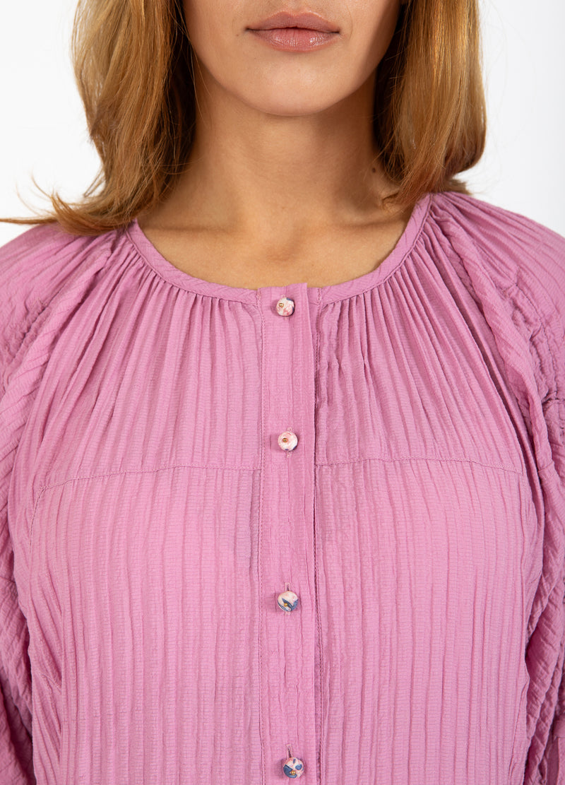 Coster Copenhagen JURK MET MOUWDETAILS Dress Magenta - 861