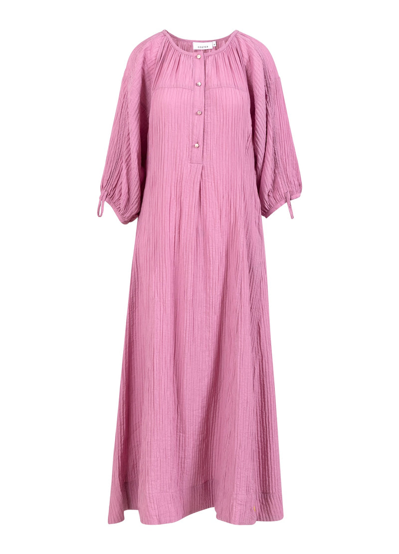 Coster Copenhagen JURK MET MOUWDETAILS Dress Magenta - 861