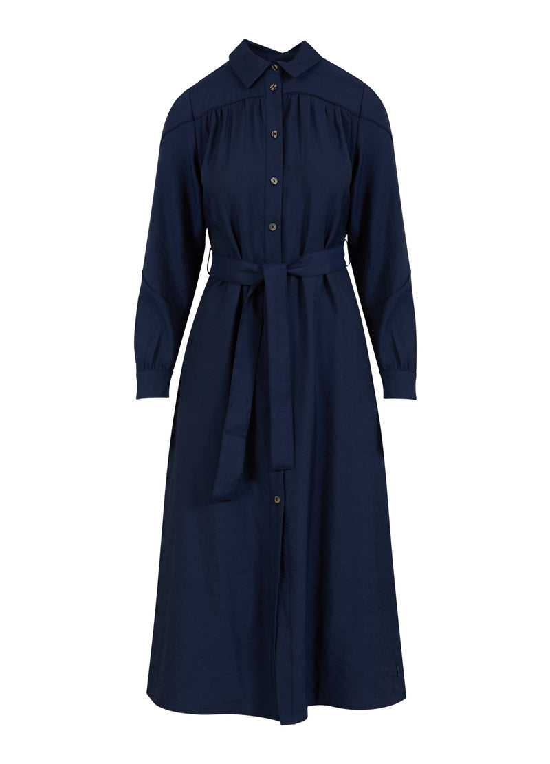 Coster Copenhagen JURK MET RIEM Dress Dark blue - 579