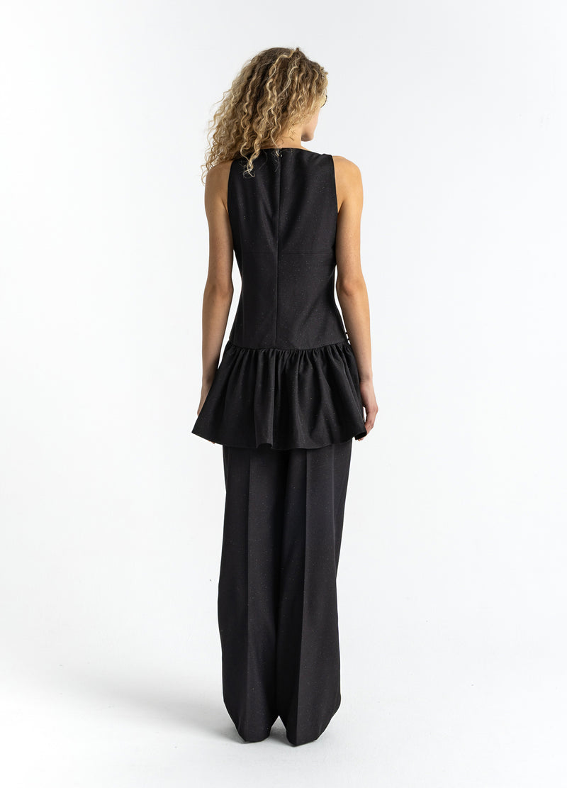 Coster Copenhagen JURK MET STRIKKEN Dress Black - 100