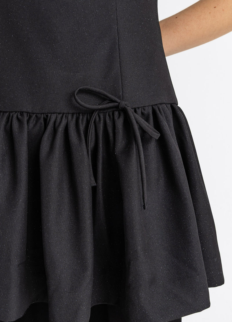 Coster Copenhagen JURK MET STRIKKEN Dress Black - 100