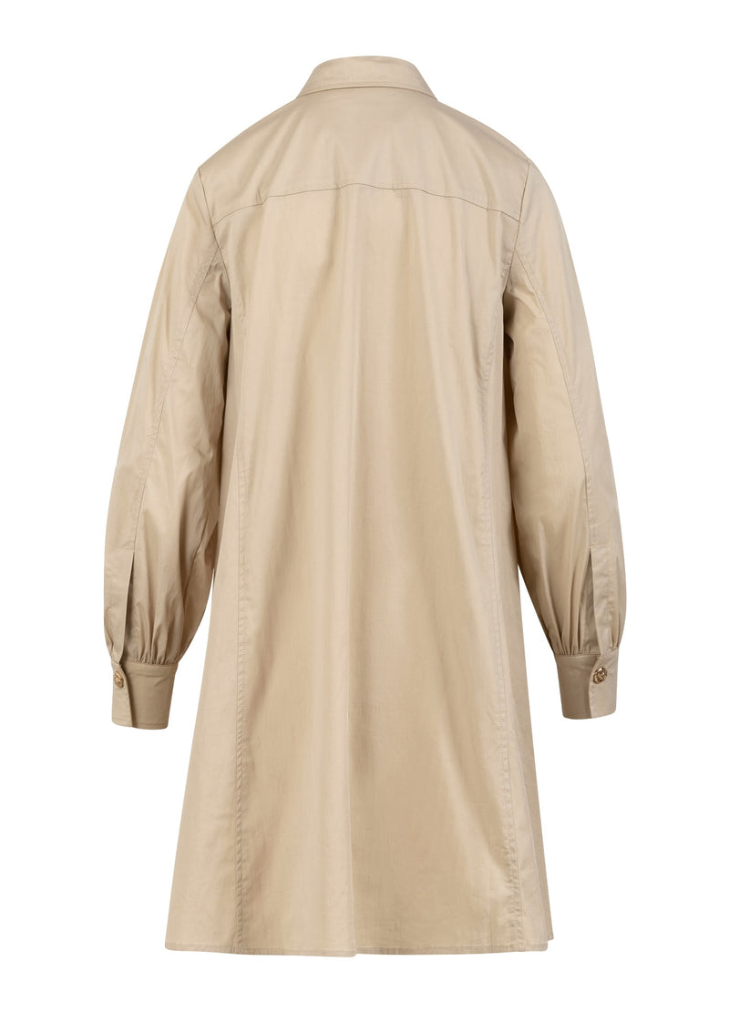 Coster Copenhagen JURK MET VOLUMINEUZE MOUWEN Dress Desert sand - 329