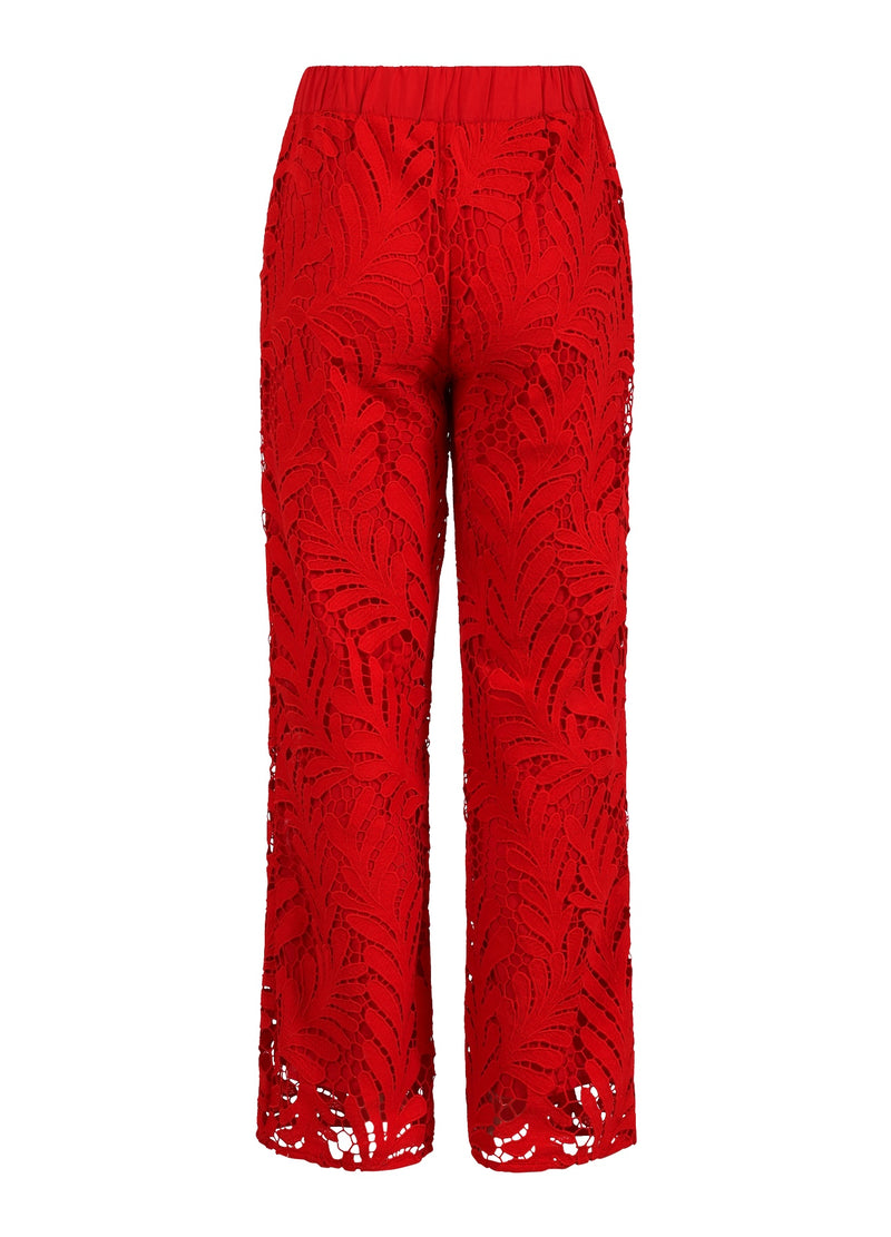 Coster Copenhagen KANTEN BROEK Pants Scarlet red - 618