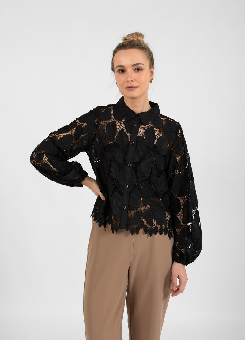 Coster Copenhagen KANTEN SHIRT Shirt/Blouse Black - 100