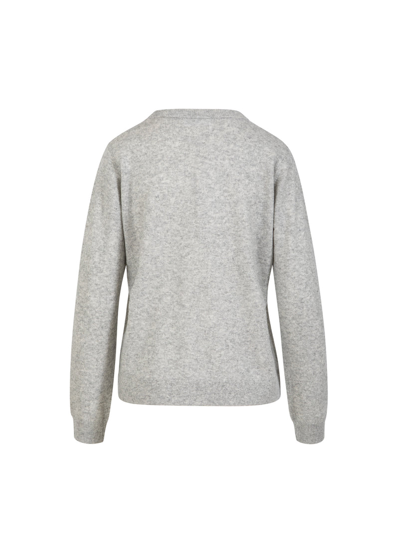Coster Copenhagen KASHMIR TRUI Knitwear Light grey melange - 129
