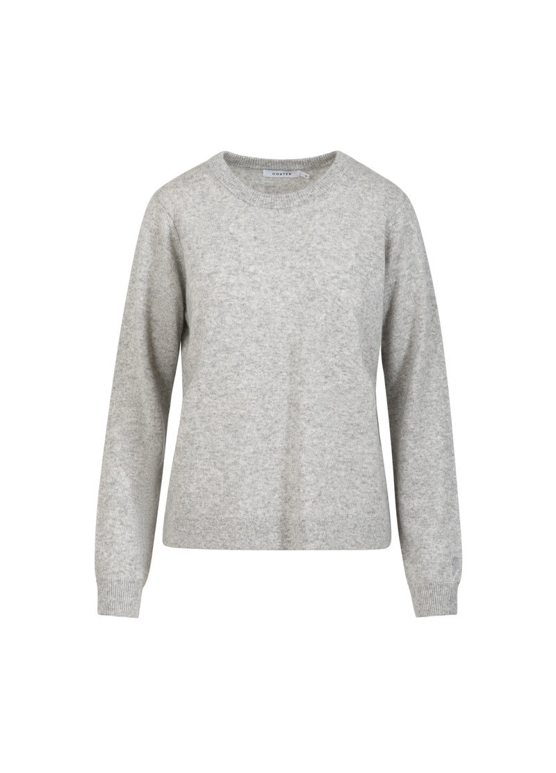 Coster Copenhagen KASHMIR TRUI Knitwear Light grey melange - 129