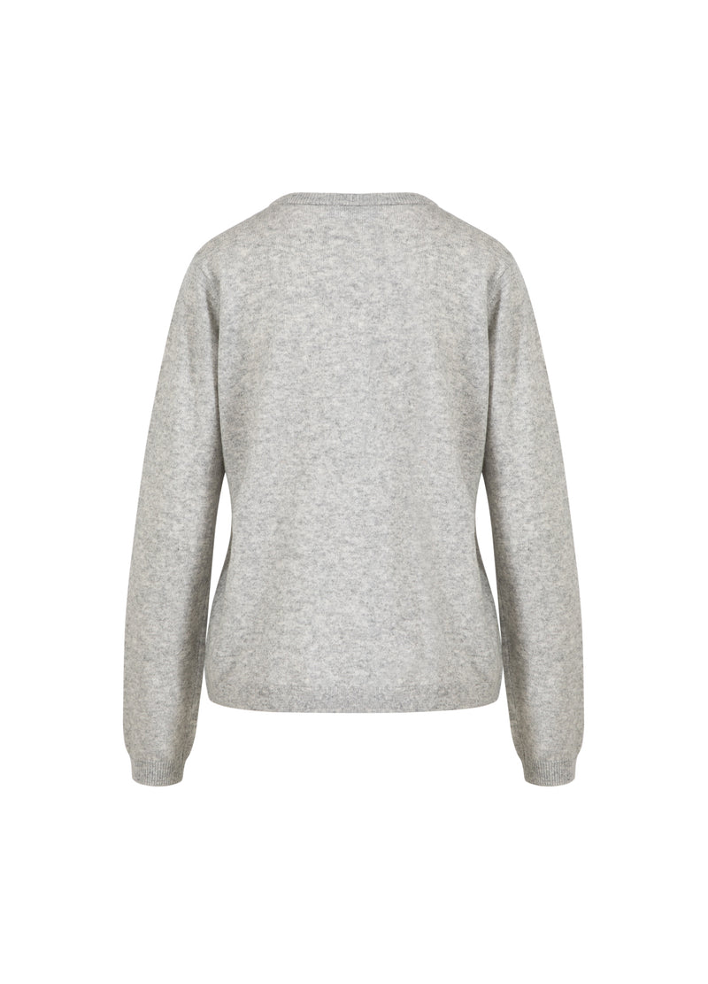 Coster Copenhagen KASHMIR VEST Knitwear Light grey melange - 129