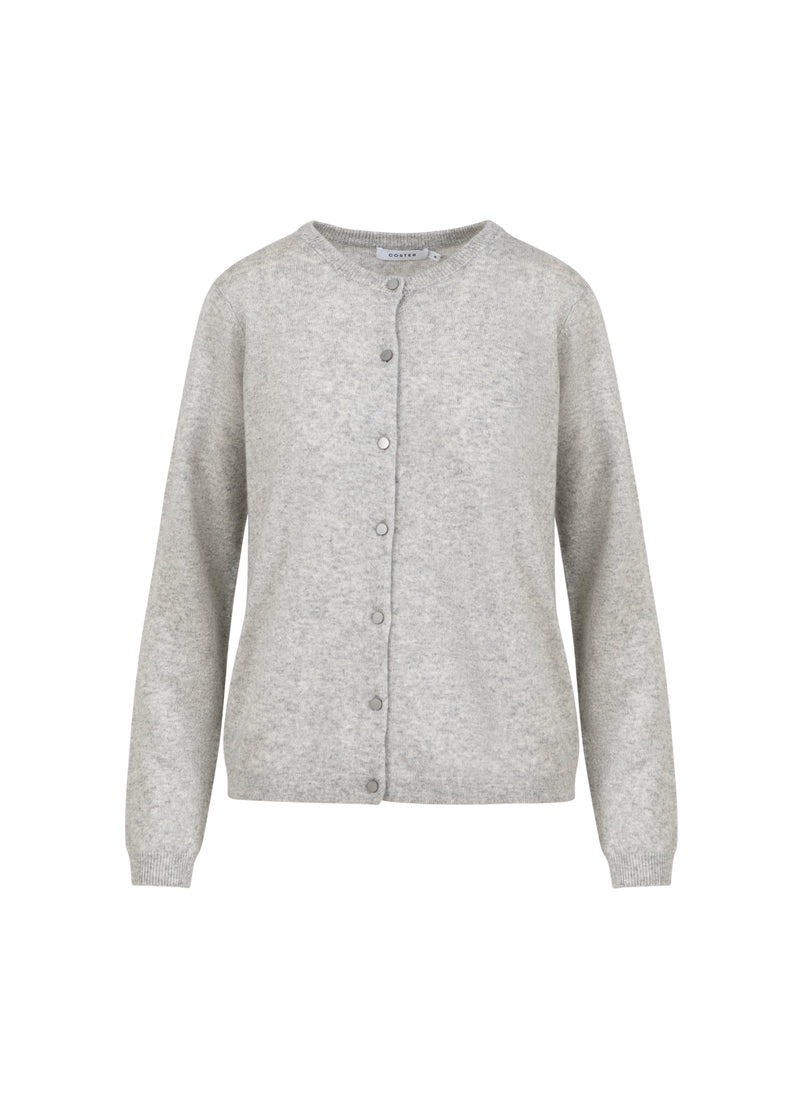 Coster Copenhagen KASHMIR VEST Knitwear Light grey melange - 129