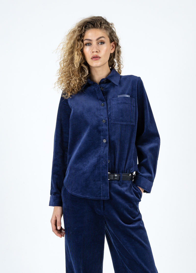 Coster Copenhagen KEPER KNOOPSHIRT Shirt/Blouse Eclipse blue - 555