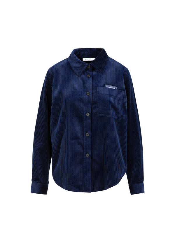 Coster Copenhagen KEPER KNOOPSHIRT Shirt/Blouse Eclipse blue - 555
