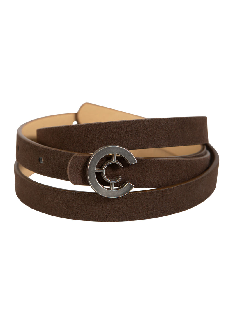 Coster Copenhagen KLEINE LOGO RIEM Accessories Brown faux suede - 312
