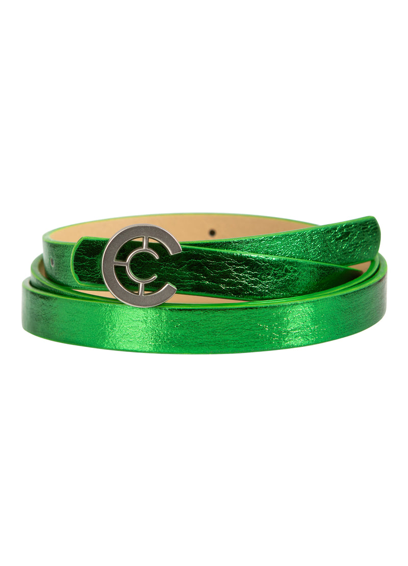 Coster Copenhagen KLEINE LOGO RIEM Accessories Green metallic - 415