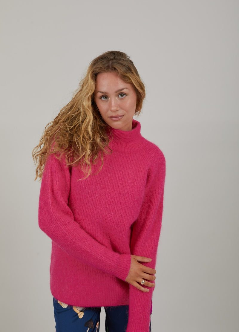 Coster Copenhagen  KNIT WITH HIGH NECK Knitwear Bright sunrise - 679