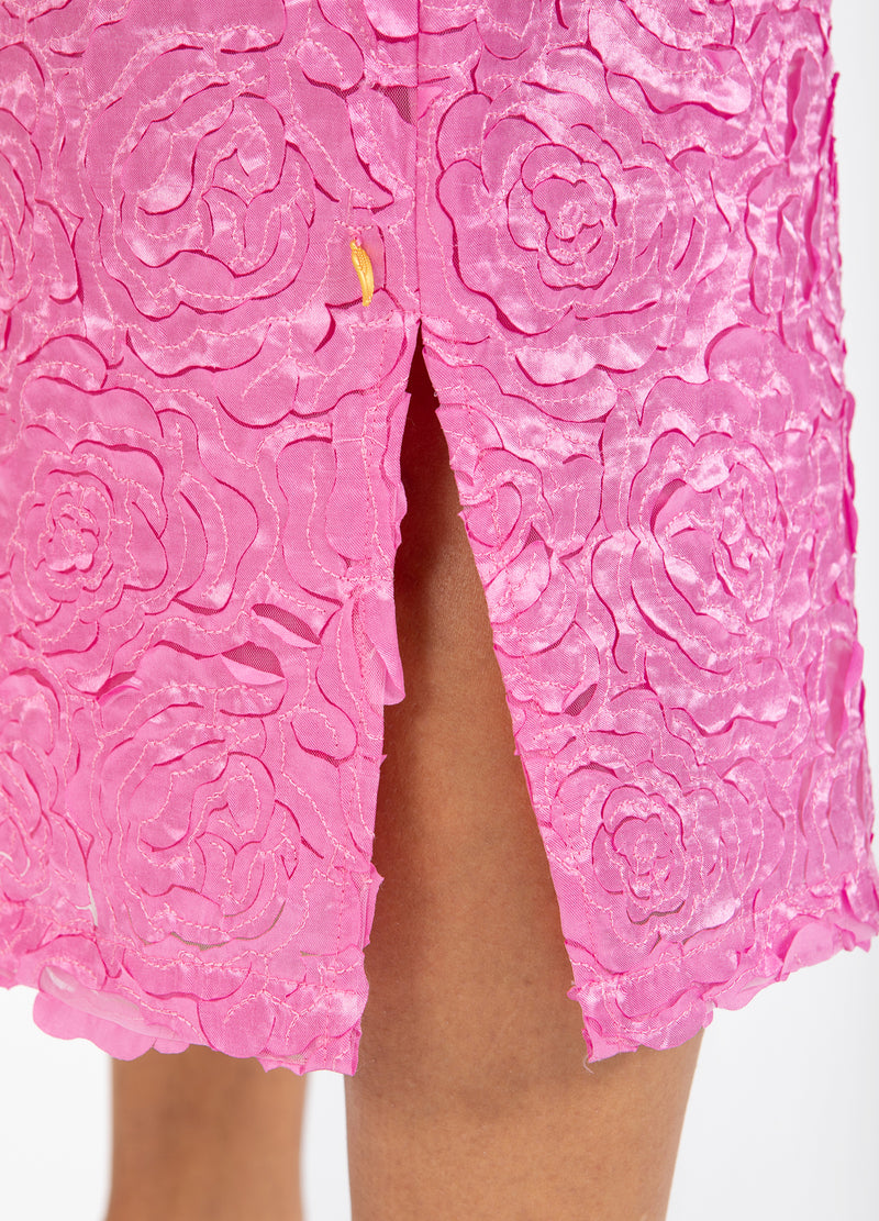 Coster Copenhagen KOKERROK IN ROZEN JACQUARD Skirt Magenta - 861