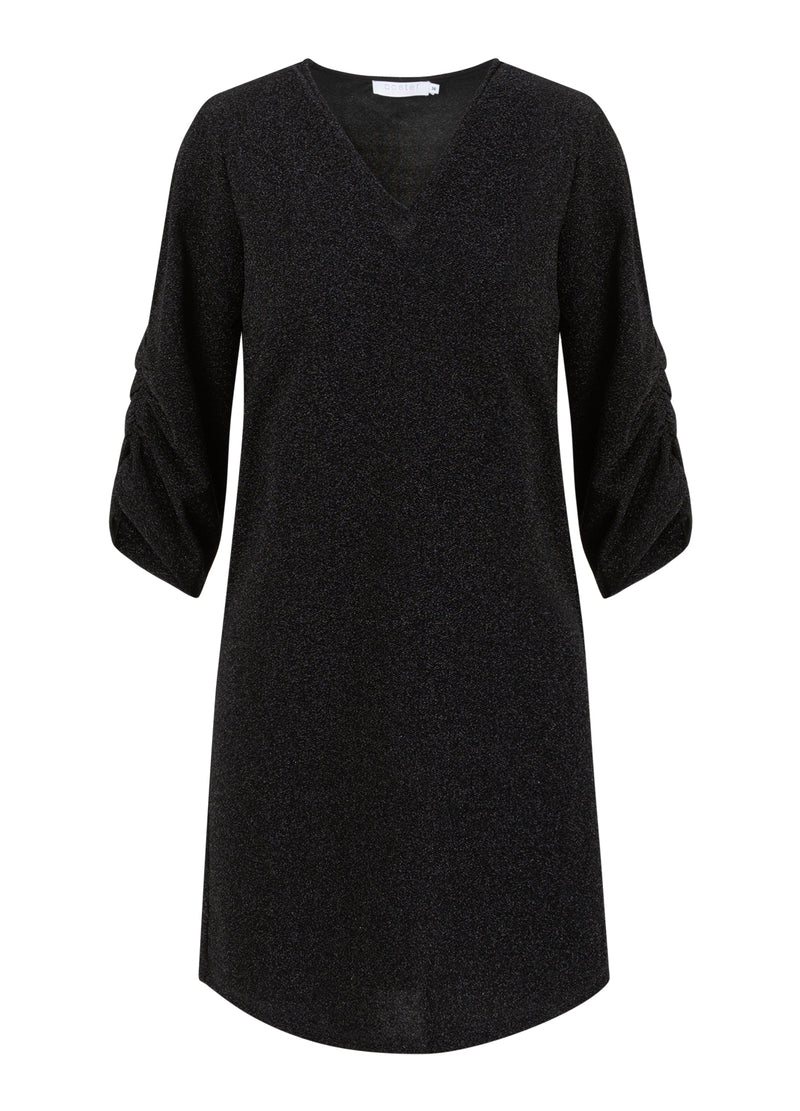 Coster Copenhagen KORTE GLINSTERJURK Dress Black glitter - 194