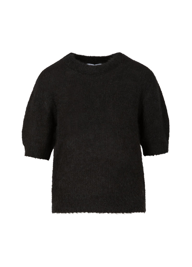 Coster Copenhagen KORTE MOUW GEBREID IN ALPACA Knitwear Black - 100